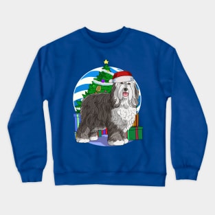 Bearded Collie Dog Christmas Tree Decoration Crewneck Sweatshirt